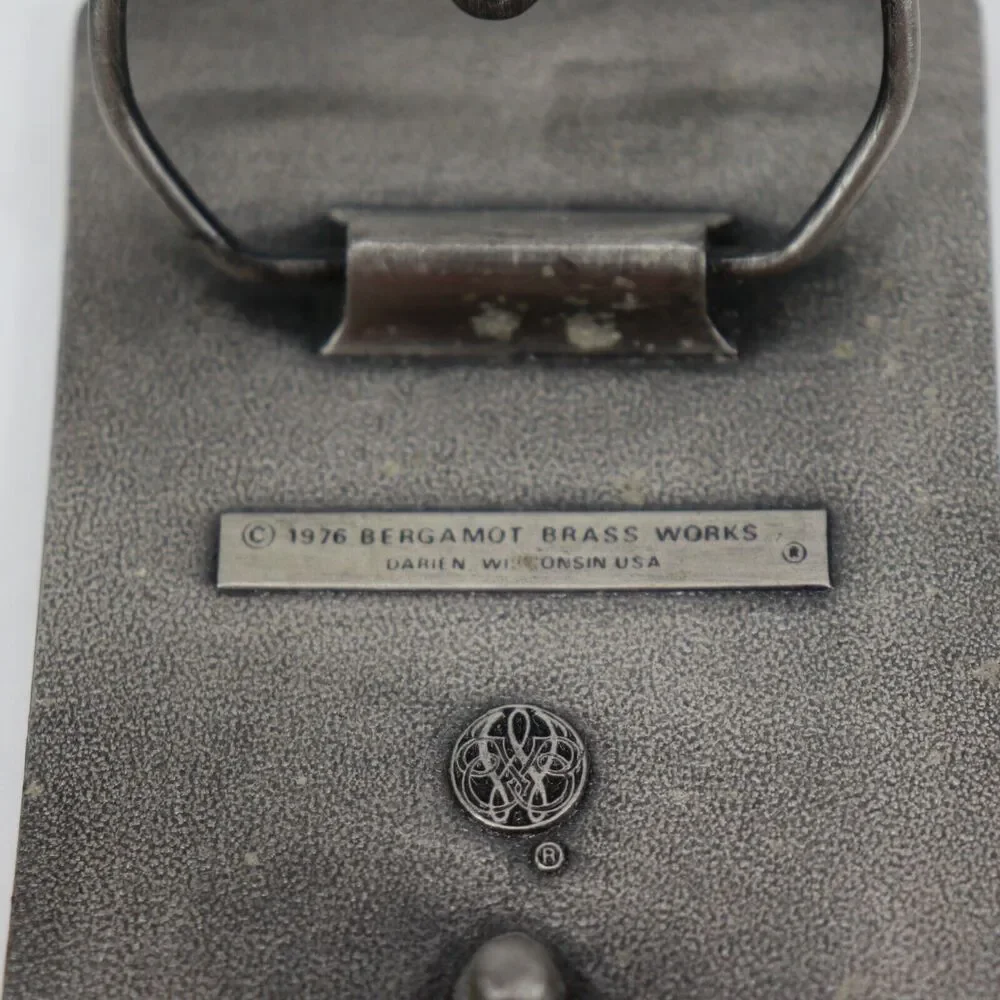 1976 Olympic Games Vintage Belt Buckle USA Sports Bergamot Brass Works Darien WI